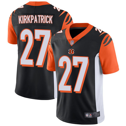 Cincinnati Bengals Limited Black Men Dre Kirkpatrick Home Jersey NFL Footballl 27 Vapor Untouchable